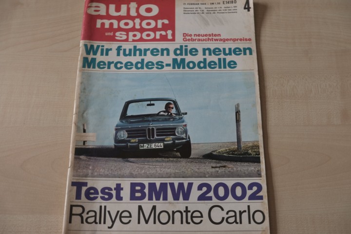 Deckblatt Auto Motor und Sport (04/1968)